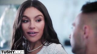Redhead April experiences intense anal with TUSHY’s sensational HD