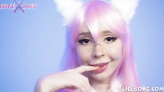 Cosplay anime Neko gets her asshole gapped by a huge cock in this hot video