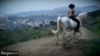 Cowgirl Kenna and Anna Claire share BBC in a steamy, passionate threesome