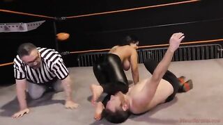 Gorgeous Nadia White dominates Glenn King in a femdom match
