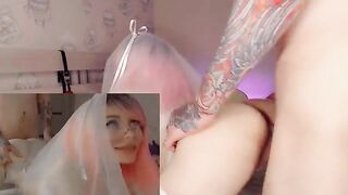 The bride cheated on her husband with his best friend and got a messy face