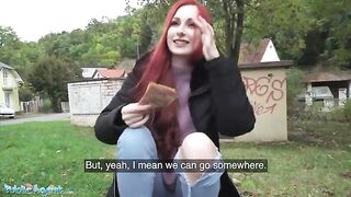 Public agent offered a redhead British woman a large sum of money for sex in the basement