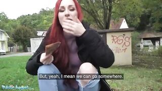 Public agent offered a redhead British woman a large sum of money for sex in the basement