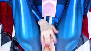 Ochako Uraraka's sweet pussy is being fucked by a toy in this hot cosplay video