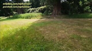 Big facial and outdoor sex on the countryside with Alphaninja7