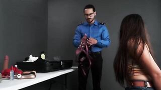 TSA agent found a toy in the bag and took me to his office