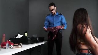 TSA agent found a toy in the bag and took me to his office