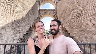 Date night in Rome turns into a passionate and intense experience