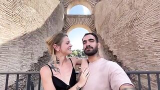 Date night in Rome turns into a passionate and intense experience
