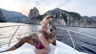 Captain fucked my boat on Capri while the crew watched