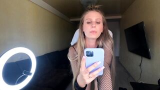 A hot chick fucks with a guy while being filmed on phone
