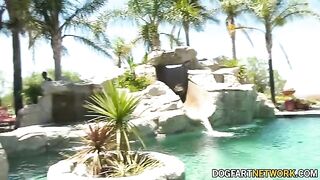 White slut Aliya Brynn gets her pussy filled with BBCs in a hot interracial gangbang