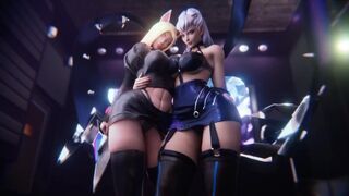 OUT Meet N Greet Part 2 Ahri Evelynn - animated xxx scene with scissors action