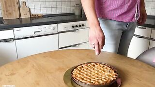 A stepmom and a sex doll from TANTALY fucked in the kitchen