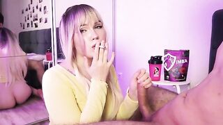 You can either suck dick or a cigarette, here's the video