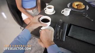 Horny nanny Candee Licious, a petite Hungarian beauty, seduces with foot fetish