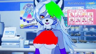 Roxanne Wolf gets fucked in her room after closing Five Nights at Freddy's