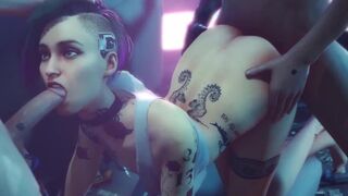 Cyberpunk 2077 Judy Alvarez and Panam sex