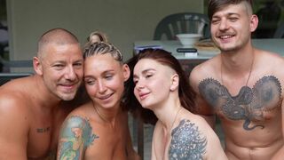 Real amateur foursome sex with two couples - OWIAKS and LeoKleo's wild ride
