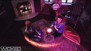 Awesome FFM threesome with Marvel superheroes