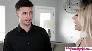 Stepsis shows her wet pussy and asks if you like it, showcasing passionate intensity