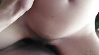 Skinny girl fucks and sucks her boyfriend’s cock on a spring fling vacation