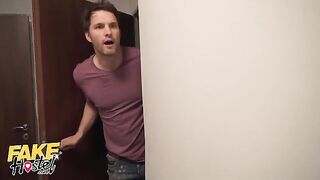 Fake Hostel sex with hot sluts Lily Joy and Sofia Lee