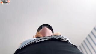 A surprise was arranged for me by a sexy girl in a police uniform
