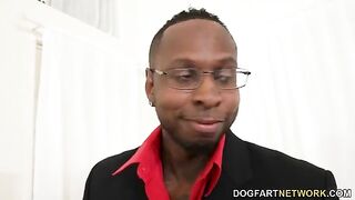 Payton Preslee's wedding turns into a rough interracial threesome with a huge cock