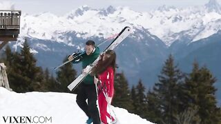 A young ski bunny, inspired by the stunning Vixen vibe, gets passionate in the Alps