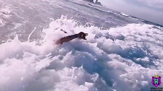 A girl was asked to have anal sex on the beach in a polite way