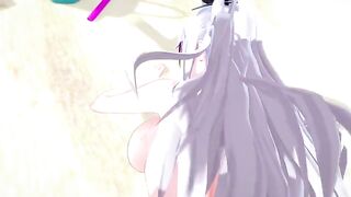 Huge tits waifu Prinz Eugen fucks in POV style