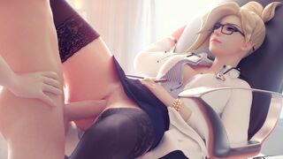 Overwatch Mercy animated videos by redscarlet28