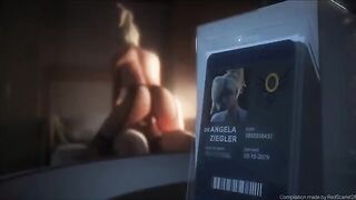 Overwatch Mercy animated videos by redscarlet28