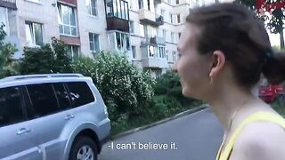 A cute girl met a porn star and had sex with her