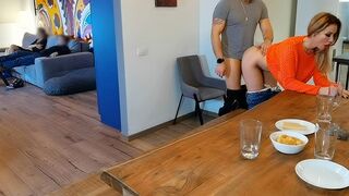 A hot wife fucks in front of her husband, showcasing Wet Kelly’s raw passion