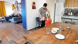 A hot wife fucks in front of her husband, showcasing Wet Kelly’s raw passion
