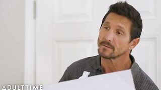 Savannah Sixx satisfies stepdad with sensual massage