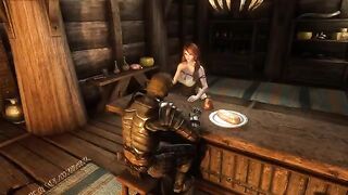 A traveler got fucked by a hot innkeeper Ysolda in Skyrim