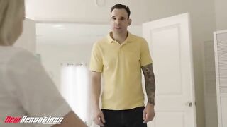 Young woman fucks with her father's boss in secret