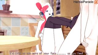 Uta performs a thrilling one-piece hentai show, completely uncensored, for her audience