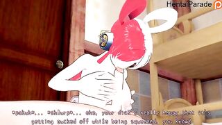 Uta performs a thrilling one-piece hentai show, completely uncensored, for her audience