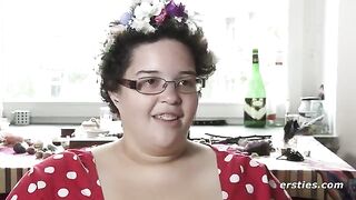 Amateur girl masturbates her sweet pussy with her fingers in a sensual shot