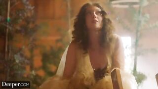 Elena Koshka’s fantasy with two guys is too much to handle