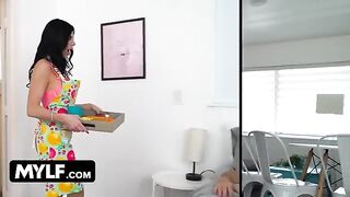 Piper Press, a stunning milf, loves her daily chores and hardcore sex