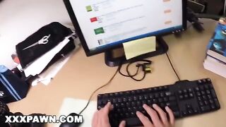 Nicki Ortega desperate and horny, got banged in my shop