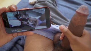 Lil D rubs one out to his own video featuring Julz Gotti, damn meta
