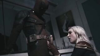 Deadpool fucked Captain Marvel hard in this wicked scene