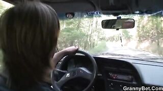 Old granny agreed to sex for a bit of cash, her first time on camera