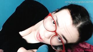 A nerdy redhead is getting fucked while her mother is beside her - Gabri ASMR
